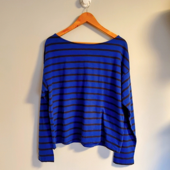 Levi's Women's Cora Cotton Sailor T-Shirt Navy Size Large - Picture 5 of 11